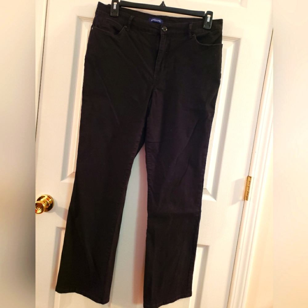 Bandolino mandie black jeans sz 14 X 28